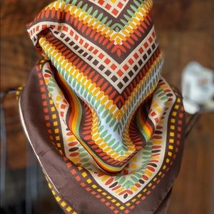 Vintage autumnal color scarf